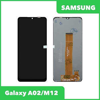 Дисплей (экран в сборе) для телефона Samsung Galaxy A02, M12 SM-A022, SM-M127 (черный)