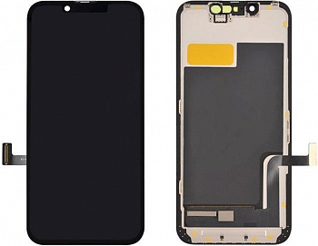 Дисплей для iPhone 13 mini + тачскрин черный с рамкой (OLED LCD)