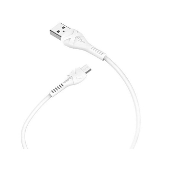Кабель USB HOCO X37 Cool, USB - Micro USB, 2.4А, 1м, белый