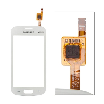 Сенсорное стекло (тачскрин) для Samsung Galaxy Trend GT-S7390, S7392 1-я категория, белый